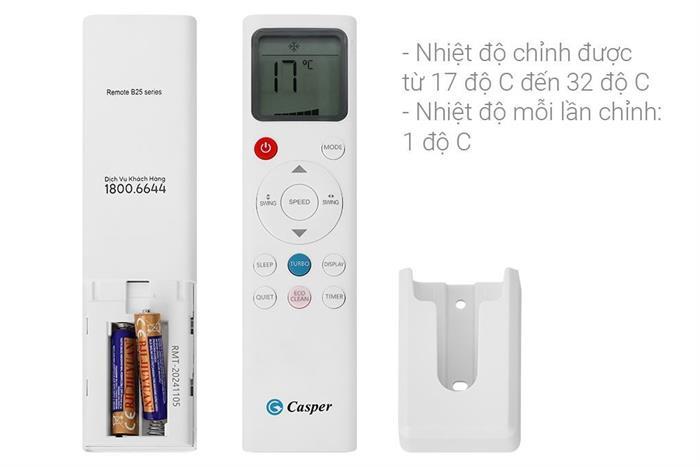 Điều Hòa Casper Inverter 12000 BTU 1 Chiều GC-12IB36
